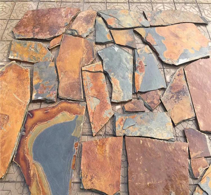 碎拼青片石与麻城芝麻白 碎拼石材的独特魅力与加工艺术